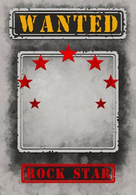 Poster Rock yıldız çizim istedim