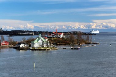 feribottan Helsinki güzel görünümü