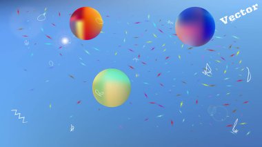 Sıvı soyut uzay fantezi net. 