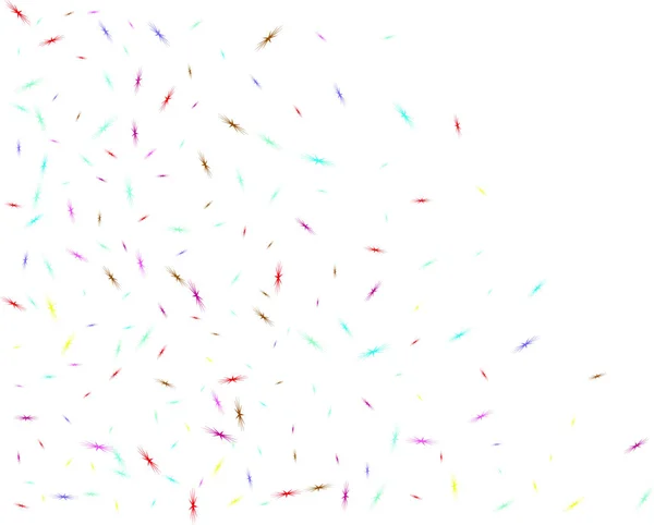 Multicolore étoiles oiseaux forme structure confettis . — Image vectorielle