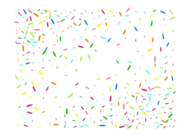 Confettis de forme hexagonale multicolore lumineux . — Image vectorielle