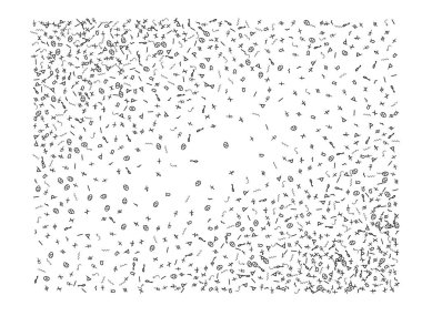 Mısır işaretleri, el çizilmiş konfeti duvar kağıdı. 