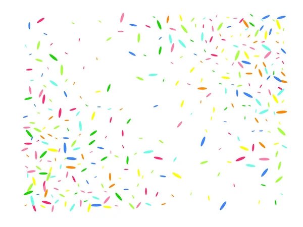 Confettis forme hexagonale multicolore concept . — Image vectorielle