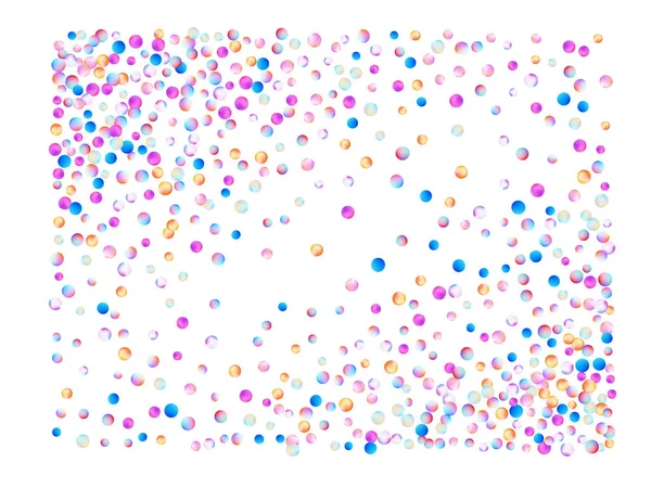 Boules de confettis colorées, lumineuses . — Image vectorielle