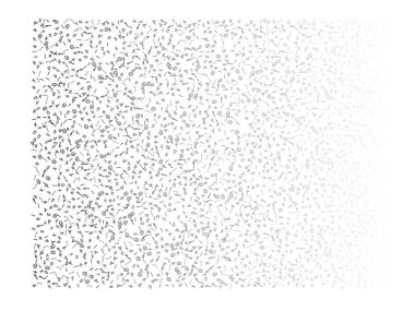 Mısır işaretleri, el çizilmiş konfeti dekorasyon. 