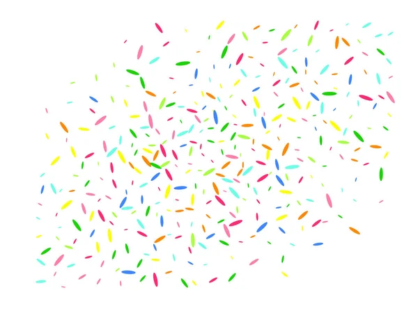Réseau de confettis de forme hexagonale multicolore . — Image vectorielle