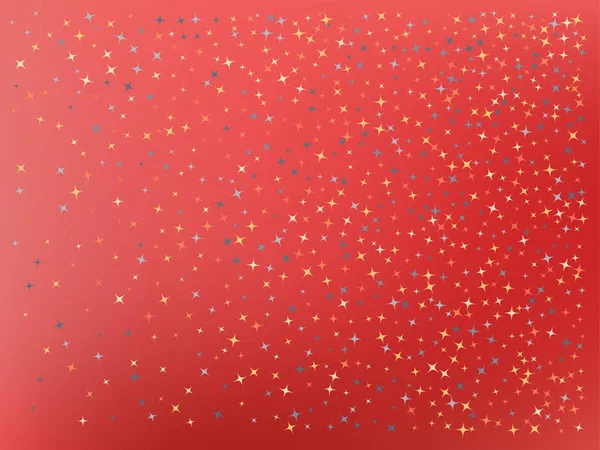 Barva korálového pozadí. Hvězdárkové konfety. — Stockový vektor