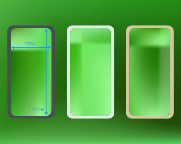 Mesh, lime färgad telefon bakgrunder kit. — Stock vektor