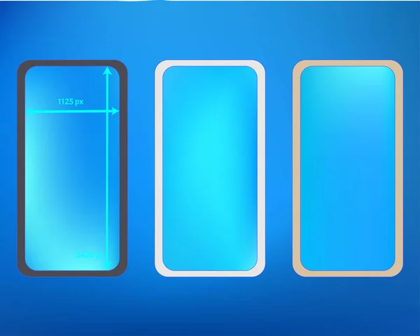 Mesh, azurblå farvet telefon baggrunde kit . – Stock-vektor