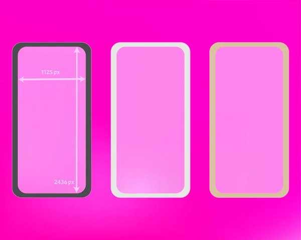 メッシュ、ピンク色の携帯電話の背景キット. — ストックベクタ