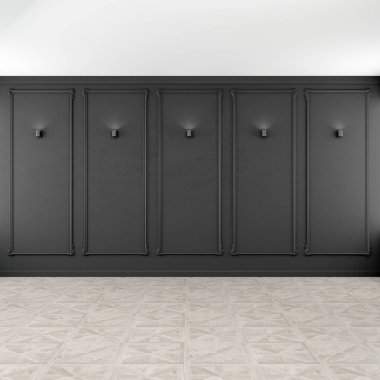 Arka plan, kalıp ve aydınlatma ile koyu bir duvar.