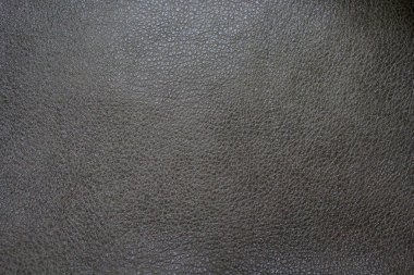 Metin için boş alan ile deri dokusu. Mobilyalar için hakiki deri. Gri deri.