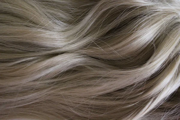 Прекрасне Волосся Довге Кучеряве Коричневе Волосся Фарбування Натуральний Світло Коричневий — стокове фото