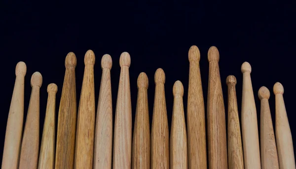 Drumstick Fence Dark Background — Stock Photo, Image