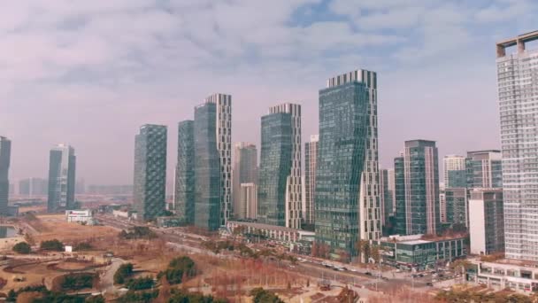 Aerial Incheon Songdo Corea — Vídeo de stock