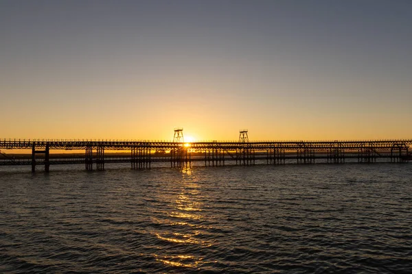 Antiguo Muelle Ferroviario Para Mineral Río Tinto Huelva Andalucía España — Foto de Stock