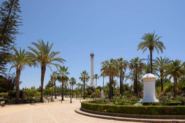 Huelva 'daki La Rabida Manastırı. Kristof Kolomb 'un seyahatini organize etmeye başladığı yerde Mudejar sanatı. Huelva, Endülüs, İspanya.