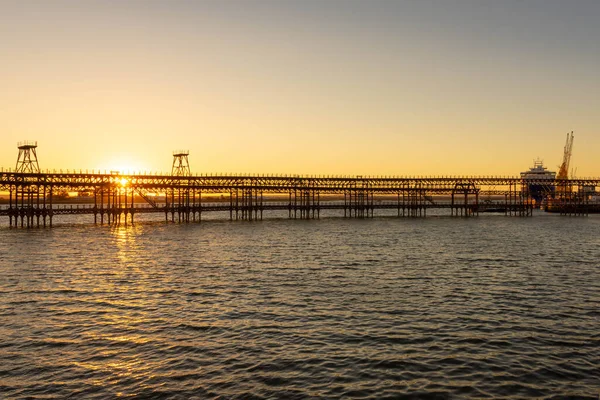 Antiguo Muelle Ferroviario Para Mineral Río Tinto Huelva Andalucía España — Foto de Stock