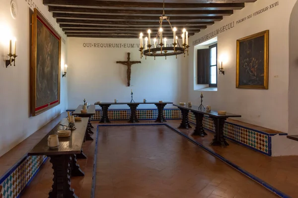 Monasterio Rábida Huelva Arte Mudéjar Lugar Donde Cristóbal Colón Comenzó — Foto de Stock