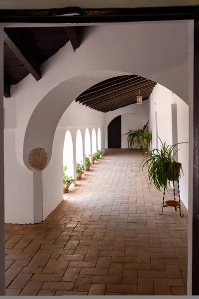 Monasterio Rábida Huelva Arte Mudéjar Lugar Donde Cristóbal Colón Comenzó — Foto de Stock