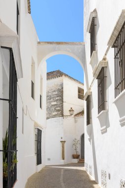 Arcos de la Frontera. Endülüs 'ün Cadiz ilçesine bağlı tipik bir beyaz köy.