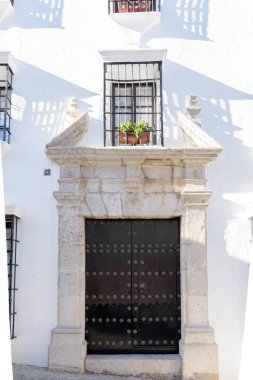 Grazalema. İspanya 'nın Endülüs eyaletinin Cadiz ilçesine bağlı tipik bir beyaz köy.