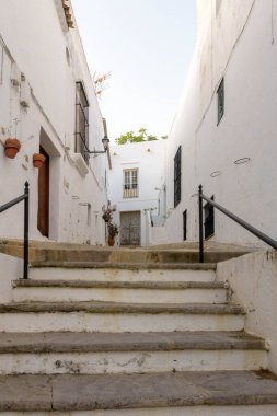 Vejer de la Frontera. İspanya 'nın Endülüs eyaletinin Cadiz ilçesine bağlı tipik bir beyaz köy.
