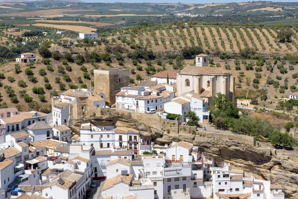 Setenil Las Bodegas Grazalema Típico Pueblo Blanco España Provincia Cádiz — Foto de Stock