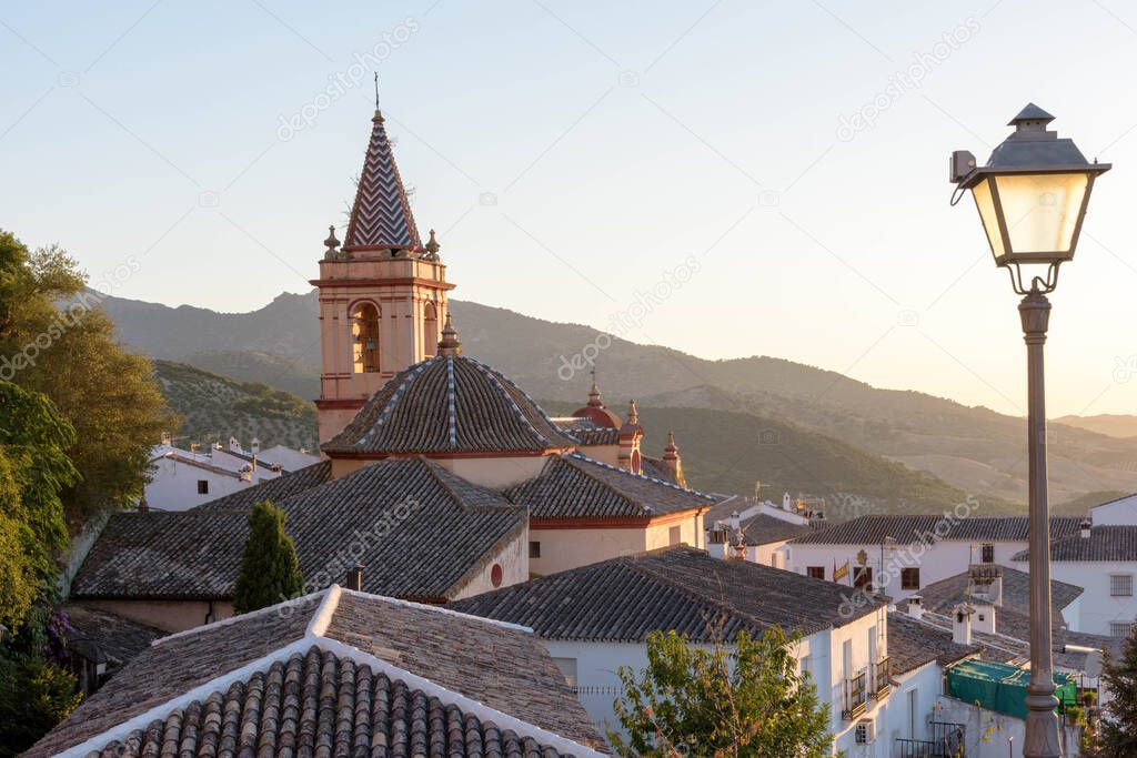 Zahara de la Sierra. Typical white village of Spain in the province of Cadiz in Andalusia, Spain