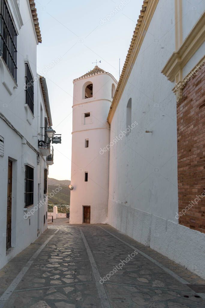 Zahara de la Sierra. Typical white village of Spain in the province of Cadiz in Andalusia, Spain