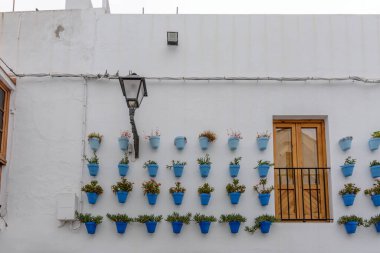 Vejer de la Frontera. İspanya 'nın Endülüs eyaletinin Cadiz ilçesine bağlı tipik bir beyaz köy.