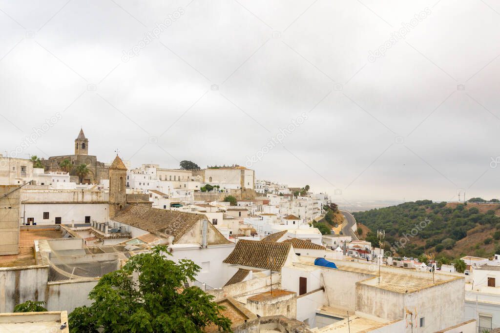 Vejer de la Frontera. Typical white village of Spain in the province of Cadiz in Andalusia, Spain