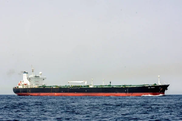 Cargo ship crossing the Strait of Gibraltar