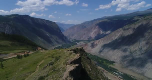 Чулышманская Долина Осенью Алтай Россия — стоковое видео