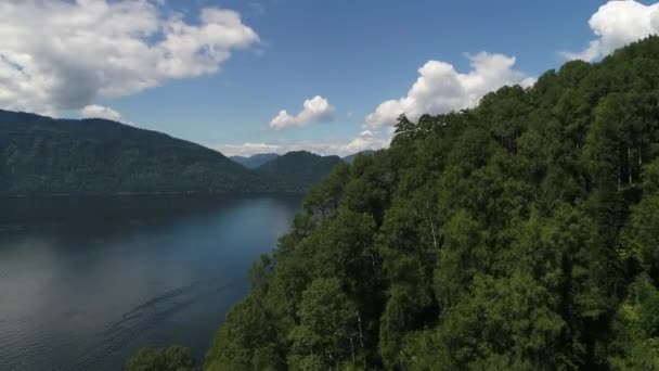 Телеморське Озеро Влітку Човнами Човнами Плавають Ньому — стокове відео