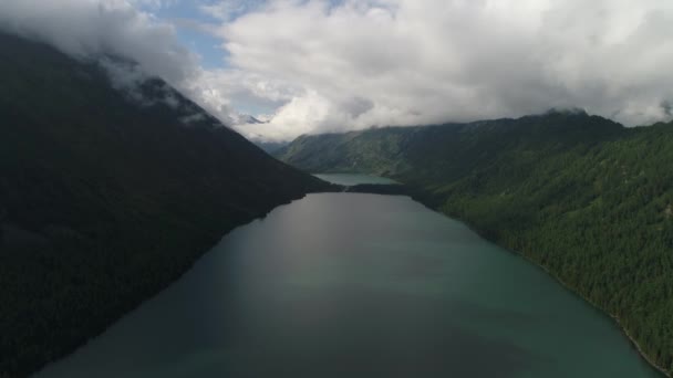 Multinsky Lagos Entre Las Montañas Altai Cedro Alerce — Vídeos de Stock