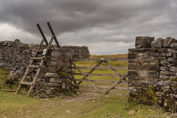 Pennine Way em direção a Great Shunner Fell — Fotografia de Stock