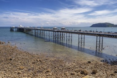 10 / 06 / 2019 Kuzey Galler sahilindeki Llandudno İskelesi