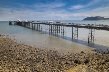 10 / 06 / 2019 Kuzey Galler sahilindeki Llandudno İskelesi