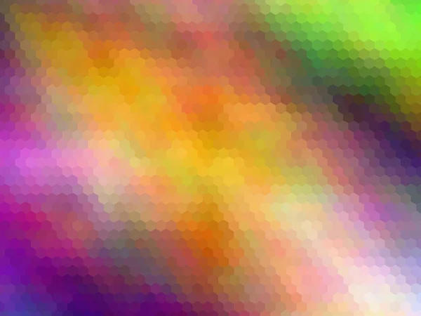Modern Multicolor Futuristic Hexagonally Pixeled Background Bright Rainbow Colors — Stock Photo, Image