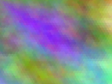 Fütüristik, modern, çok renkli, altıgen pikselli arka plan. Parlak gökkuşağı renkleri