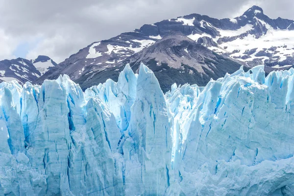 Vista Frontal Del Glaciar Perito Moreno Argentina —  Fotos de Stock