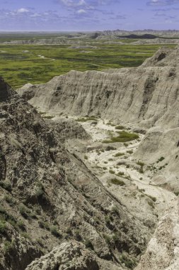 badlands milli parkta dağlar oluşumları