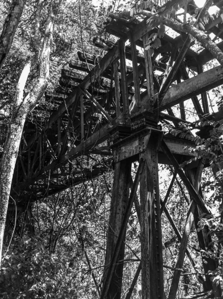 Viaduto Abandonado Trilhos Trem Gran Ferrocarril Venezuela Miranda Venezuela — Fotografia de Stock