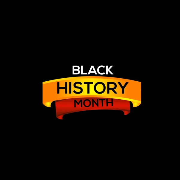 Modèle vectoriel du Mois de l'histoire des Noirs Illustration de conception — Image vectorielle