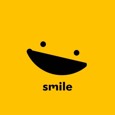 Smile vektör şablon tasarım Illustration