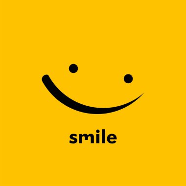 Smile vektör şablon tasarım Illustration