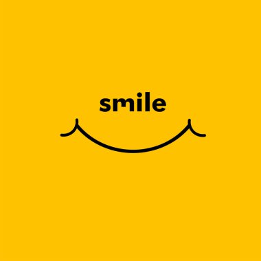 Smile vektör şablon tasarım Illustration