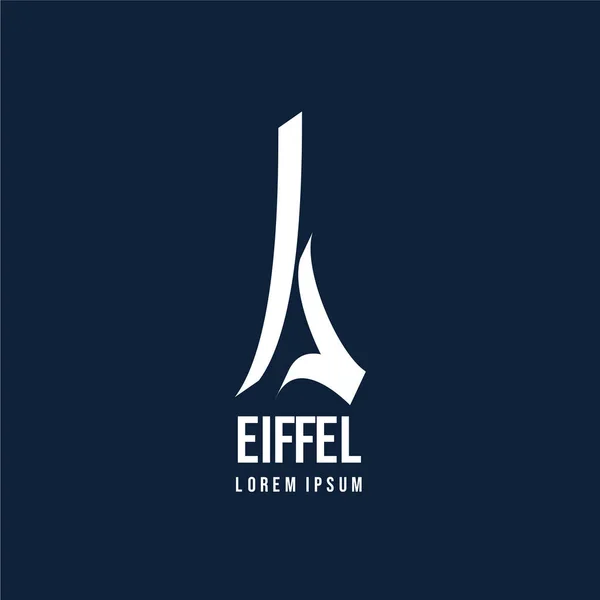 Logo Eiffel Vector Template Design Illustration — Vector de stock