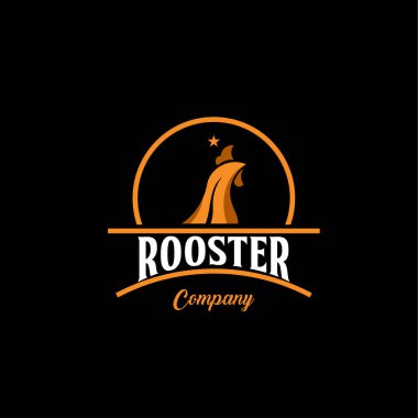 Horoz Logo Vektör Şablon tasarım İllüstrasyon